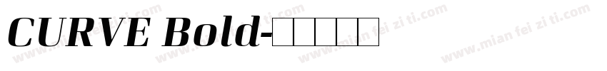 CURVE Bold字体转换